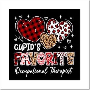 Hearts Cupid_s Favorite Occupational Therapist Valentine Posters and Art